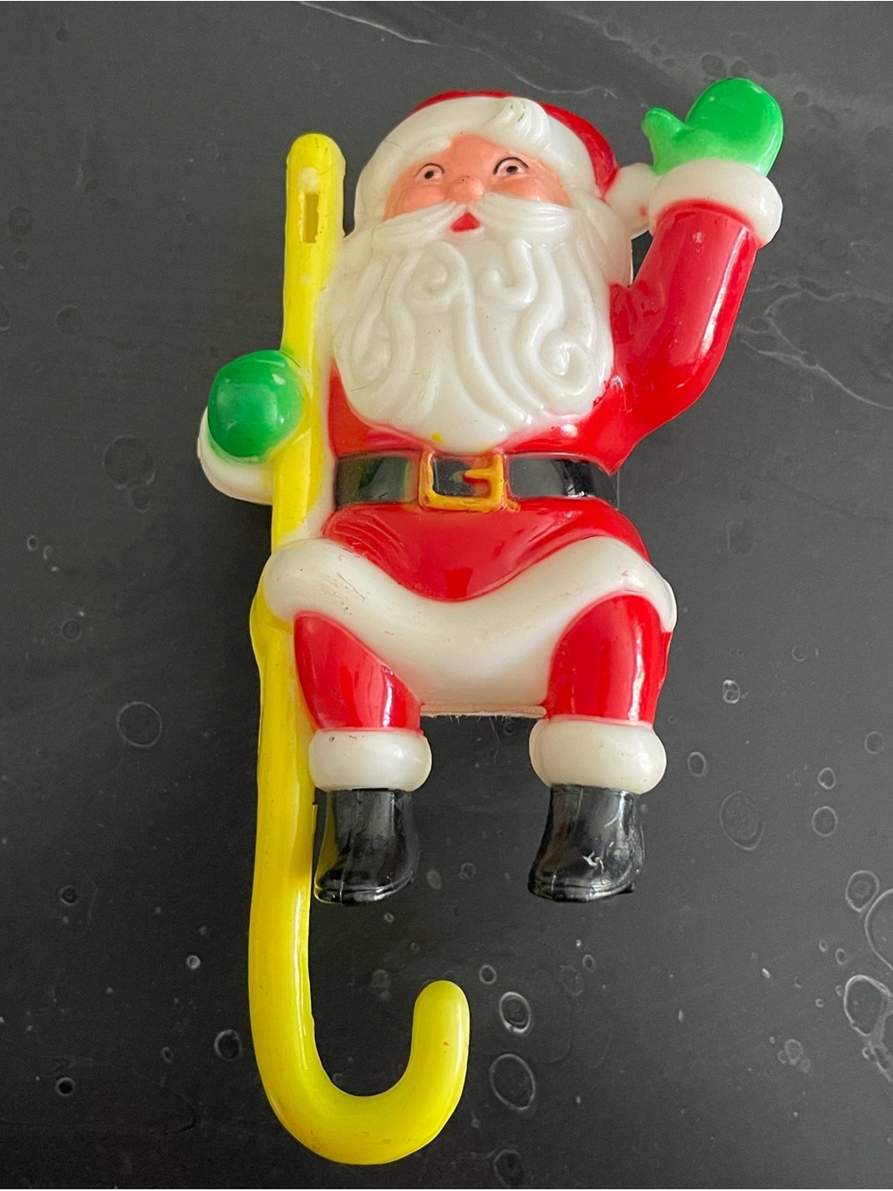 Vintage 1970 stocking hangers Santa and Elf - Picture 2 of 14